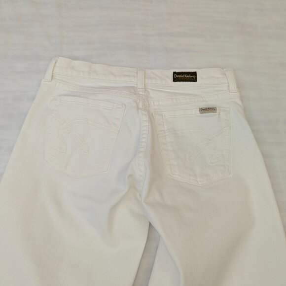 David Kahn Jeanswear Size 27 Winter White Wide Legged Capris - Picture 4 of 14